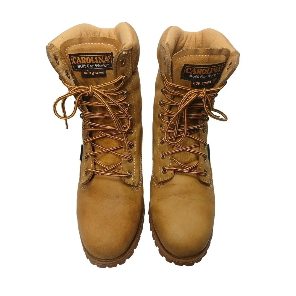 Carolina Work Boots Mens 8.5 E Wheat Waterproof Insulated 600g CA9026 EH Rated
